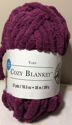 Loops & Threads Cozy Blanket Yarn Boysenberry