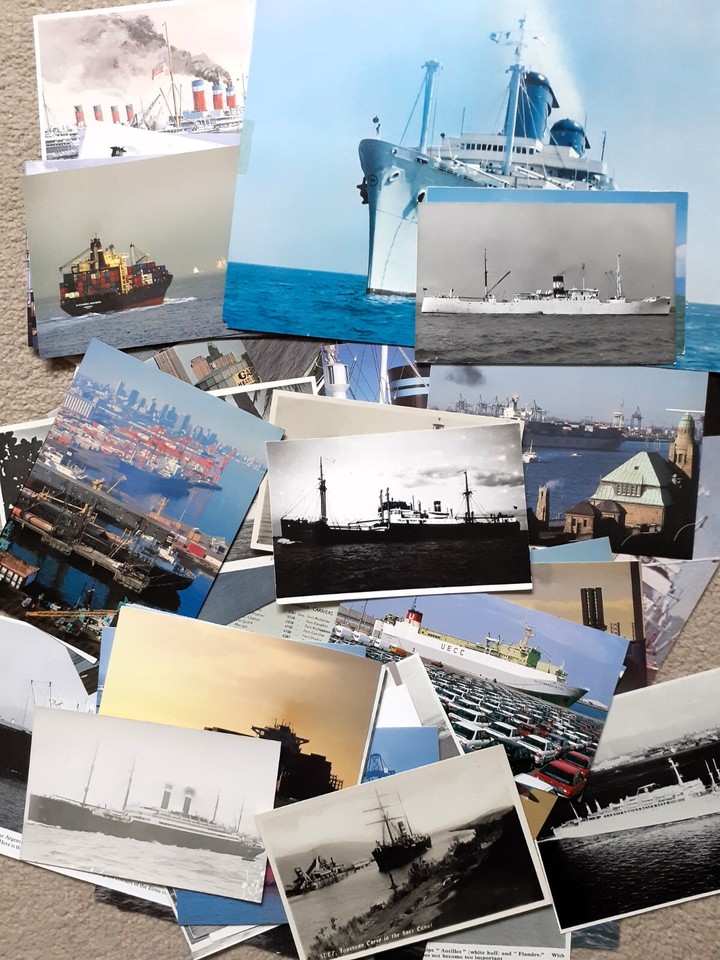 Ocean Liners, Cruise and Cargo Ships Large Collection of Over 400 PCs
