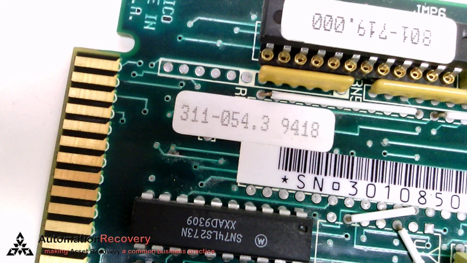 UNICO 311-054.3 ,LOW SPEED SERIAL  MEMORY CARD , 311-082 REV 1 #217346 - Image 3 of 4