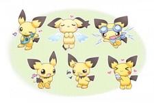 Pokemon anime pok mon pichu fanart Pad Gaming Mat Desk
