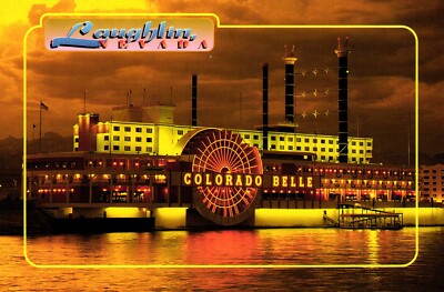 Sunset Colorado Belle Laughlin Nevada Postcard
