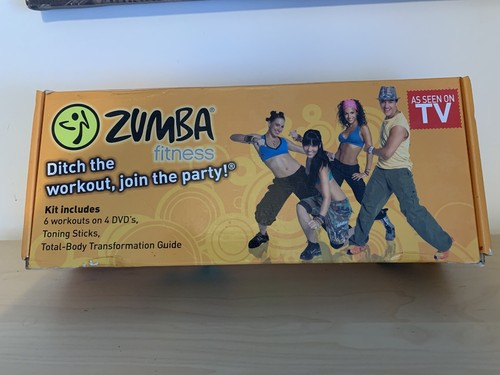 Kit de fitness ZUMBA bâtons de tonification 4 DVD 6 séances d'entraînement guide de transformation corporelle