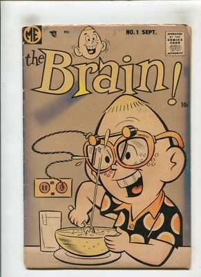 THE BRAIN #1 (4.0) DAN DECARLO!! 1956