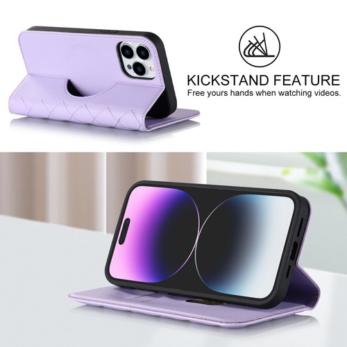 Flip Leather Wallet MagSafe Magnetic Charging Case For iPhone 12 13 14 15 16 - Zdjęcie 50 z 99