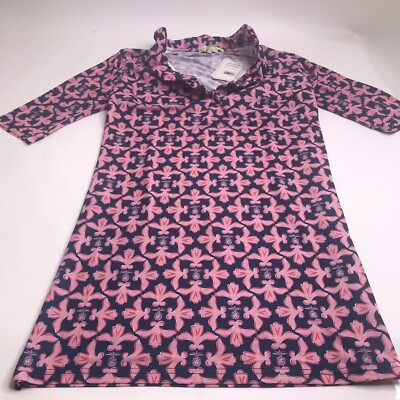 Simply Southern Dress Womens Size Small 3/4 Sleeve Pineapple Sweet Damask NWT