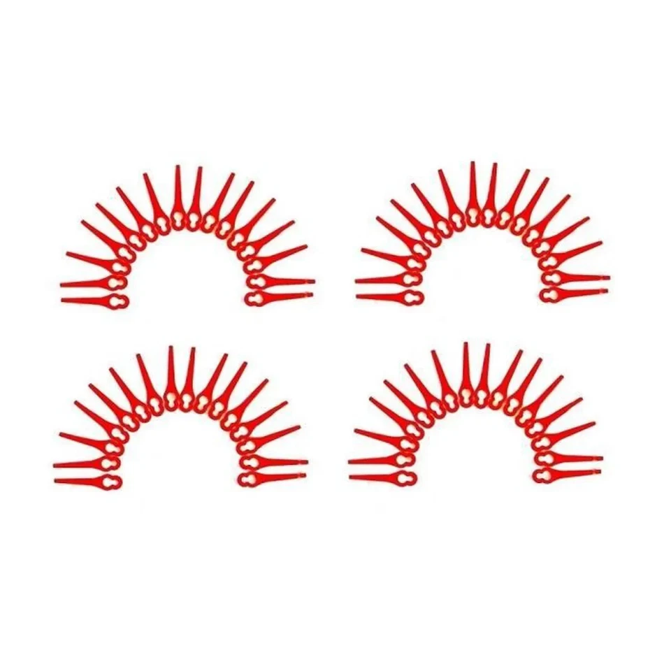 100 Lames Plastique Coupe Bordure Florabest LIDL Gros Trou 10mm Petit Trou 5mm - Photo 3/4