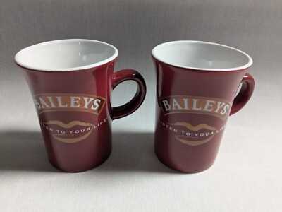 2x Baileys Becher Tasse ''Listen to your Lips'' Sammeltasse Kaffeebecher