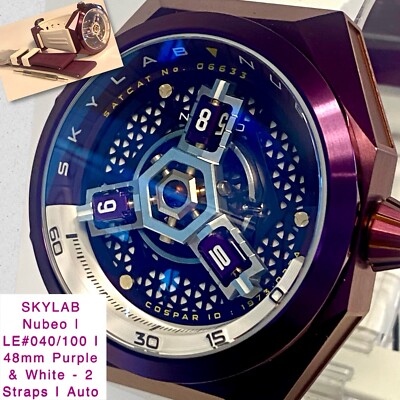 Satellite Watch Nubeo Satellite Automatic 48mm Auto SKYLAB Purple