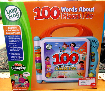 LEAP FROG~100 WORDS ABOUT~PLACES I GO~VOCAB~COLORS~COUNTING~TOUCH AND LEARN D51