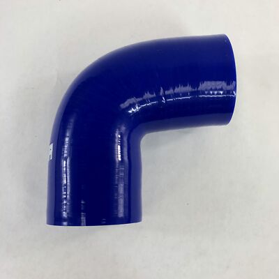 Emotor USA 45° Blue Silicone Hose Coupler – 2″ To 2.5″ ID, 4-Ply Polyester, 150-275 PSI