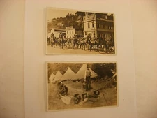 2 Real Photo Postcard RPPC Soldier Life F. Muchler Photograph Highwood IL #3587