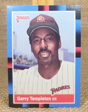 1988 Donruss Garry Templeton Super Short Print SSP Baseball Card #649 Padres A2