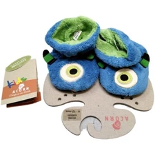 Acorn Easy Critter Bootie Monster Little Kids Various Size Months Blue, Green