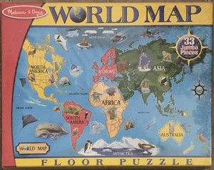 melissa and doug world map puzzle