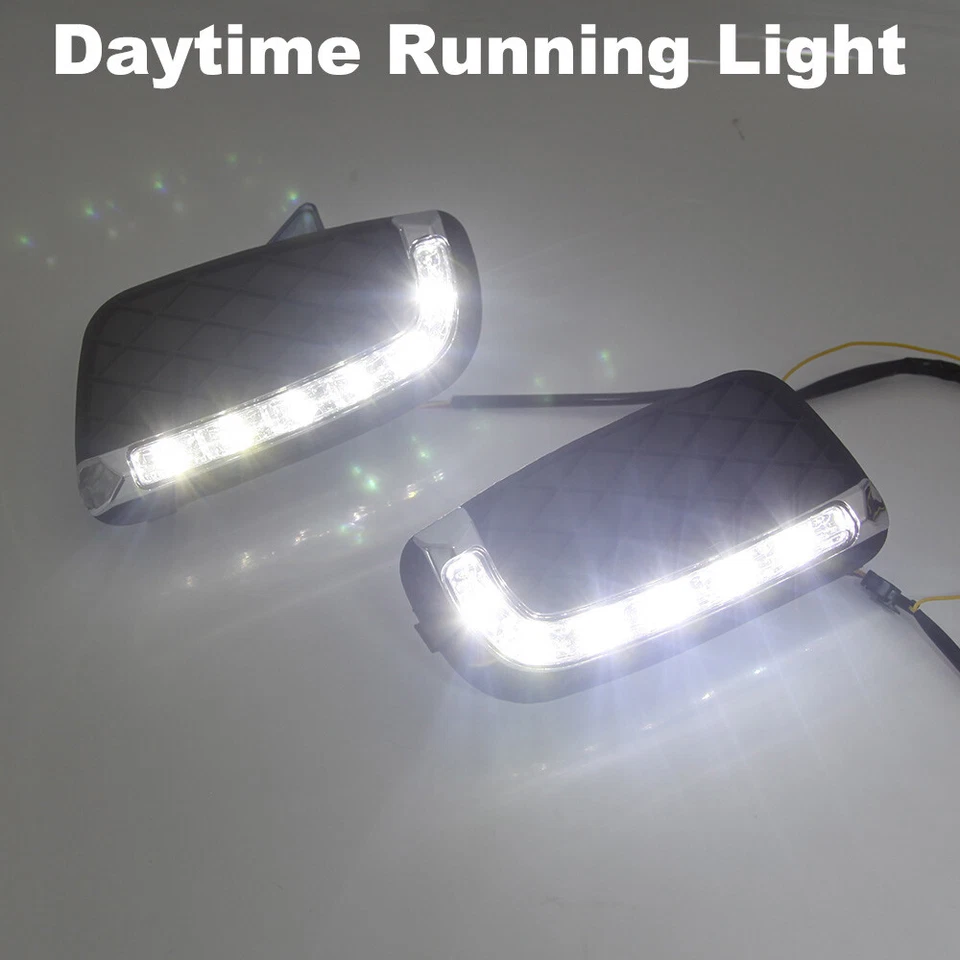 LED DRL Daytime Running Turn Signal Fog Light Fit For Benz Smart Fortwo 2008-11 - Image 2 of 4