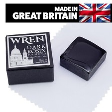 WREN Dark Rosin Bow Violin, Viola, Cello. Made in the UK. *Free Shipping* WR10D