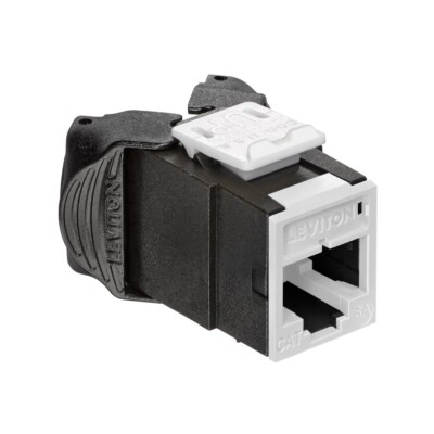 LEVITON Atlas-X1 Cat 6A UTP QuickPort Jack, Blue The Atlas-X1 Cat 6A - NEW