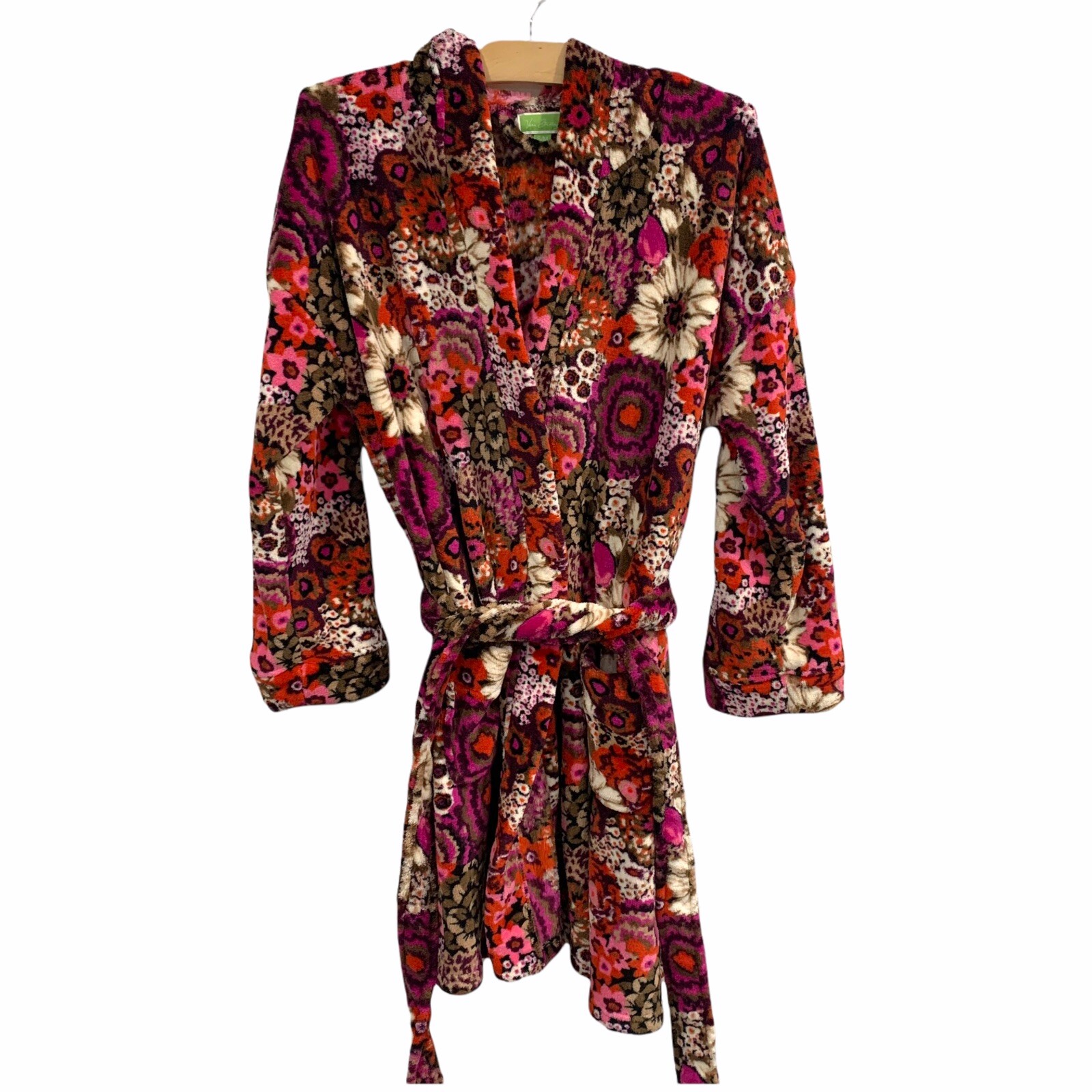 Vera Bradley Robe Pink Rosewood Pattern Knee Length… Gem