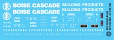 N Scale - Boise Cascade 53ft Plug Door Box Car Decals