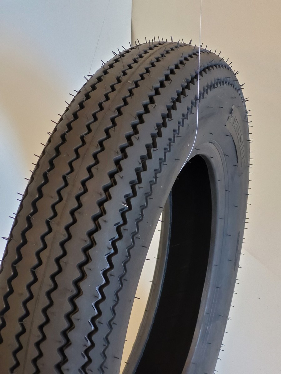 Twinside Cycles Vintage Sawtooth Motorcycle Tire 5.00-15 130/90-15