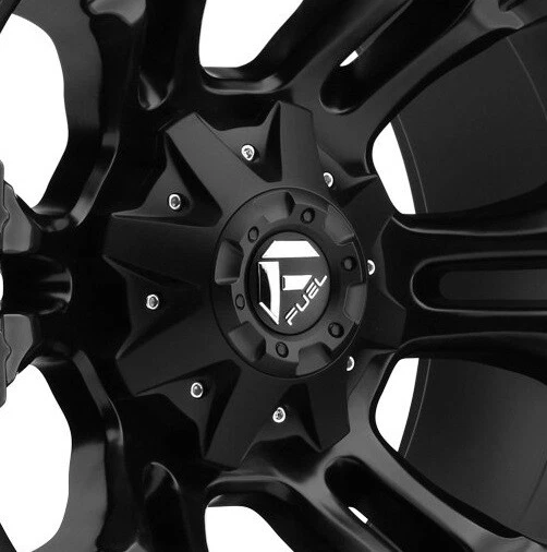20 FUEL VAPOR D560 WHEELS RIMS 20X9 6X139.7 6X135 MATTE BLACK D56020909856 Foto 3 de 4