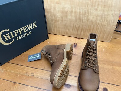 Chippewa 13 US Men's Classic 6” Lace-Up Boots Brown