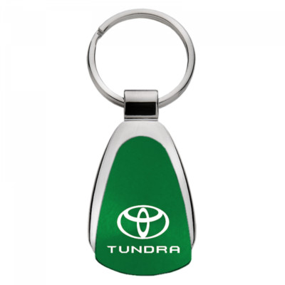 Toyota Tundra Authentic Logo Green Teardrop Key Chain Fob Ring Official Licensed