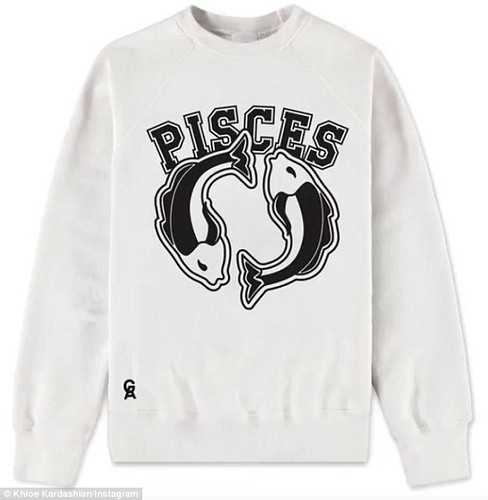 good american pisces zodiac sweatshirt - limited edition - $150