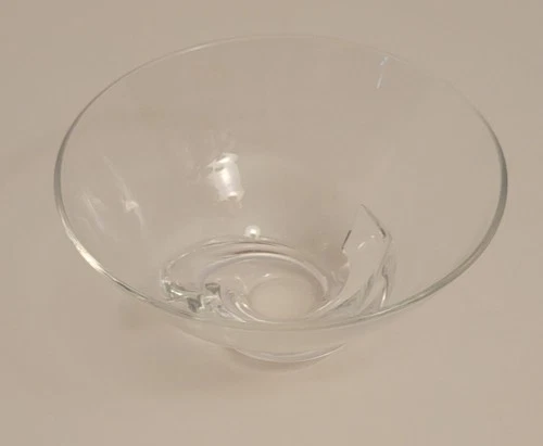 Vintage Steuben Signed Crystal Art Glass Spiral Bowl signed