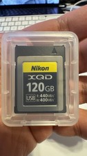 Tarjeta de memoria Nikon XQD genuina 120 GB MC-XQ120G envío rápido EE. UU.