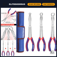 3 PCS 11" Hose Gripper Pliers Set - 5/16", 1/2", 3/4" Adjustable Wrench Tools