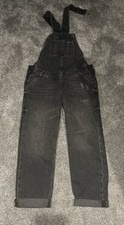 River Island Maternity Dungarees Dark Size 10 Excellent Condition Worn Once
