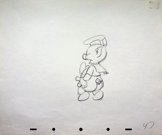 Disney Production Drawing Fiddler Pig Fred Freddie Moore Practical Pig 1939
