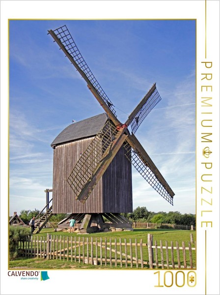 Calvendo Puzzle Windmill In Pudagla | 1000 Pieces, Finished Size 25.2 × 18.9 In-image