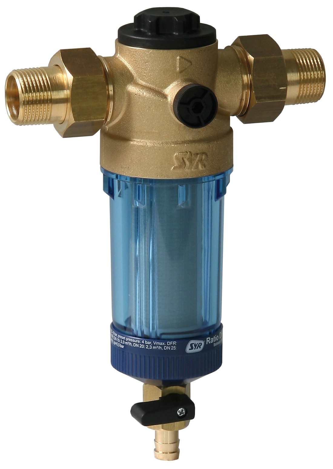 SYR Ratio Self Cleaning Mesh Filter with Backwash DN20 Sediment Removal 90 Micro