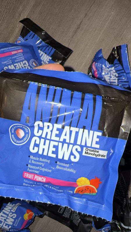 Animal CREATINE CHEWS - 5 Grams of Creatine Monohydrate - 25 individual packs  