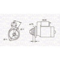 Magneti Marelli Anlasser Starter 1,4Kw Passend FüR Alfa Romeo 159 Brera Spider