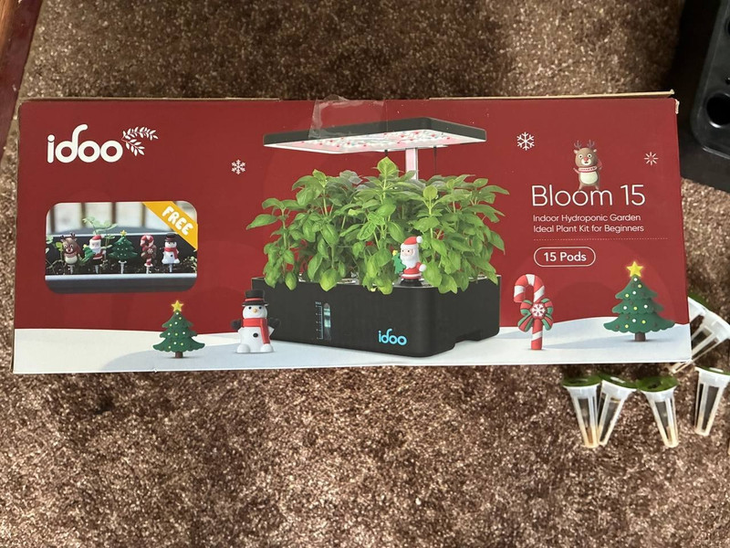 Idoo Hydroponics Growing System Bloom 15Pods Indoor Led Grow Light