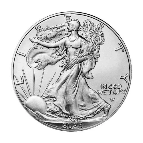 2023 American Silver Eagle 1 oz Silver Gem BU No Spots No Toning No Haze!!!