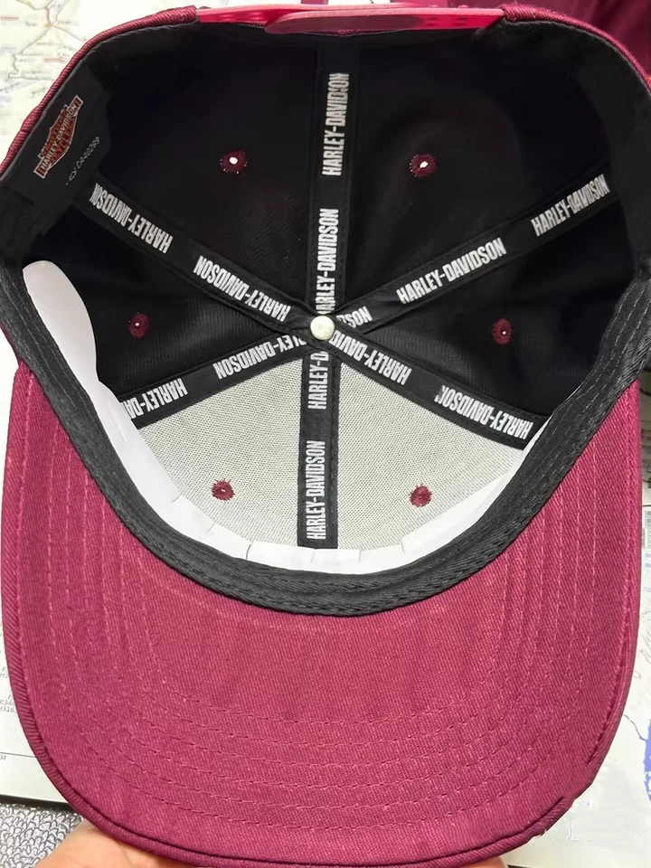 Gorra de béisbol informal de ala curva bordada para motocicleta Harley-Davidson para hombre Foto 4 de 4