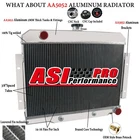 4 Rows Aluminum Radiator for Jeep 1972-1986 CJ5 CJ6 CJ7 /Chevy V8 Conversion AT