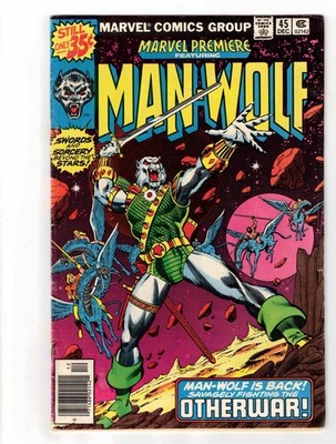 Marvel Premier: Man-Wolf #45 Marvel Comic Book Check scans for condition