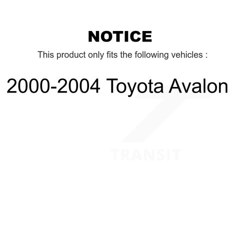 Rear Disc Rotors Ceramic Pads And Parking Shoes Kit For 2000-2004 Toyota Avalon - Picture 2 of 12
