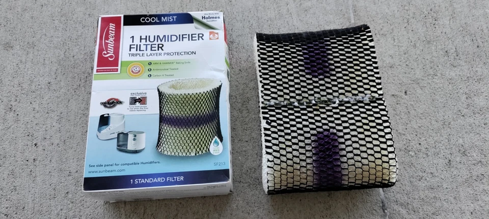 SUNBEAM SF213 Cool Mist Type B Humidifier Filter, White&Black, Open Box! - Image 4 of 4