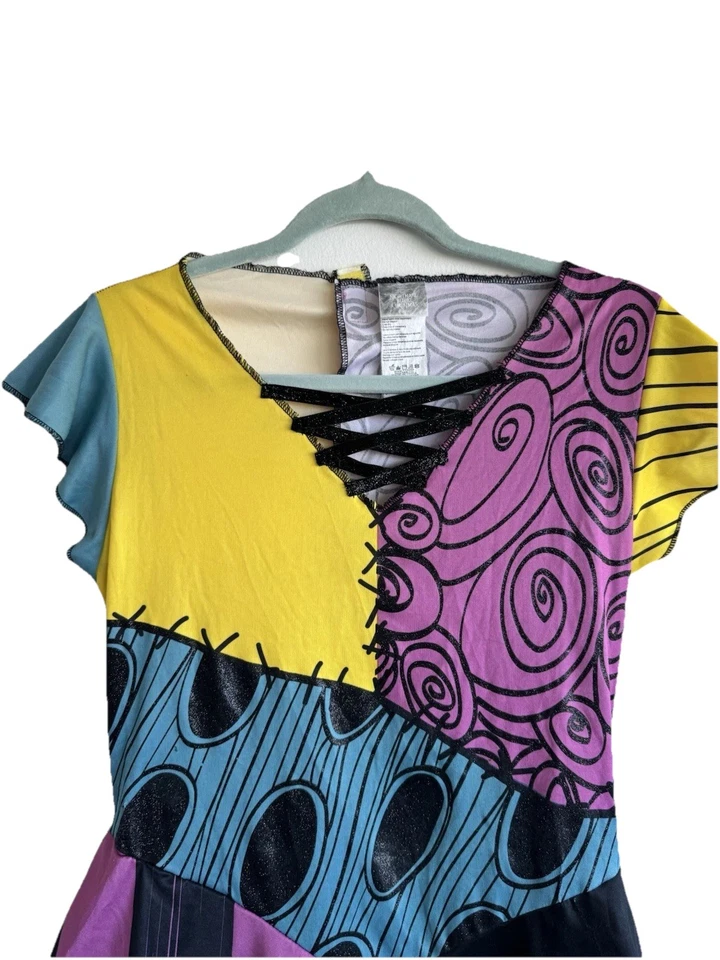 Кошмар перед Рождеством Салли костюм платье/парик Хэллоуин косплей взрослых большой - Изображение 4 из 4