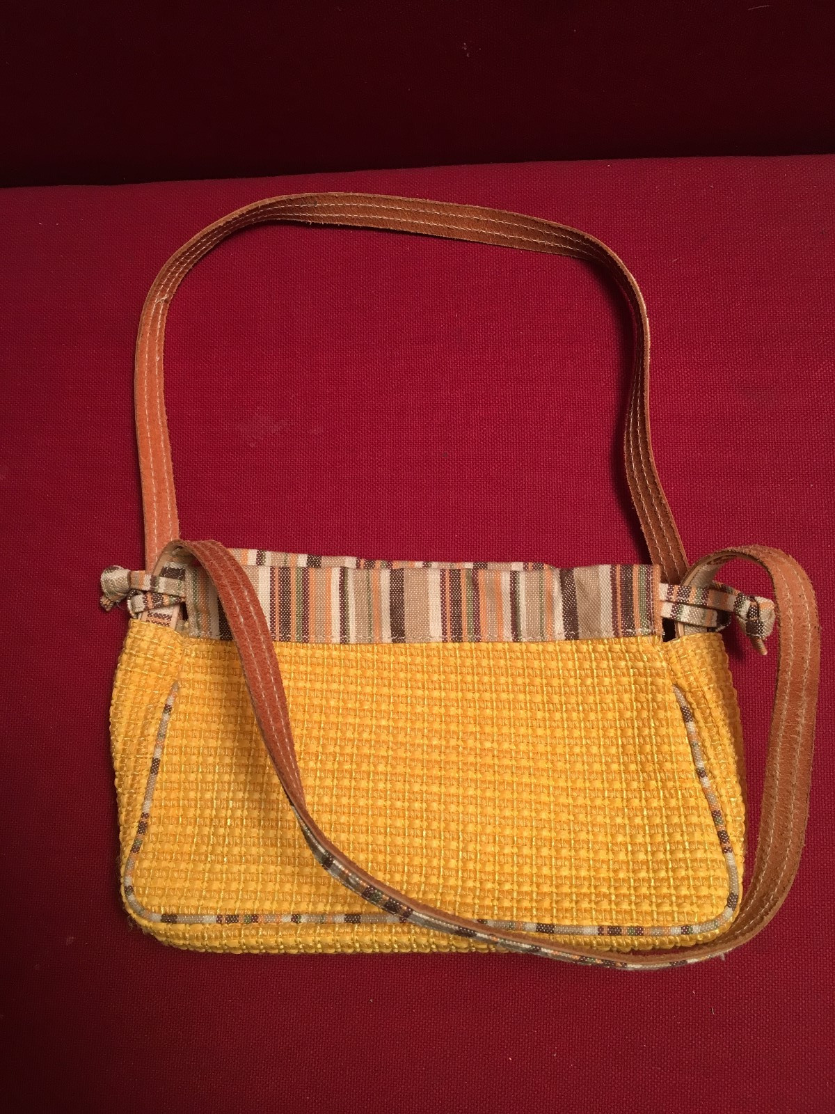Borsa estiva PANCANI sui toni del giallo - made in Italy - cm 23x13x6 ca