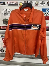 Vintage XL Wynn’s Racing Jacket 1970’s Xtend Orange Windbreaker Extra Large USA