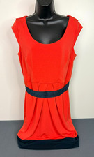 Ann Taylor Women's Scoop Neck Mini Sheath Dress Red Size 10 Office Career