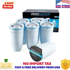 ZeroWater Official Replacement Filter - 5-Stage 0 TDS Filter Replacement 6-Pack