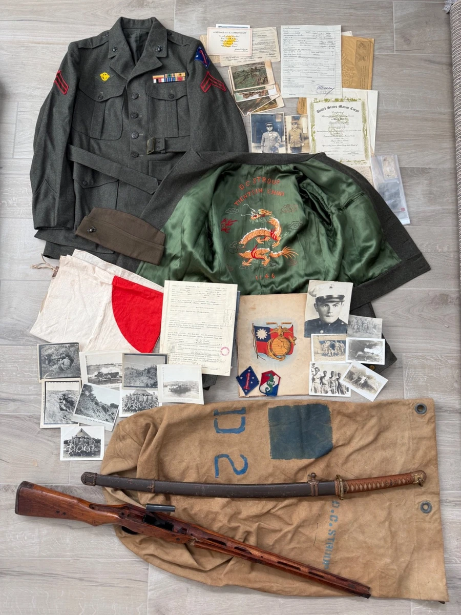 WWII Marine Indiana Original Ww2 Collectible US Uniforms for sale